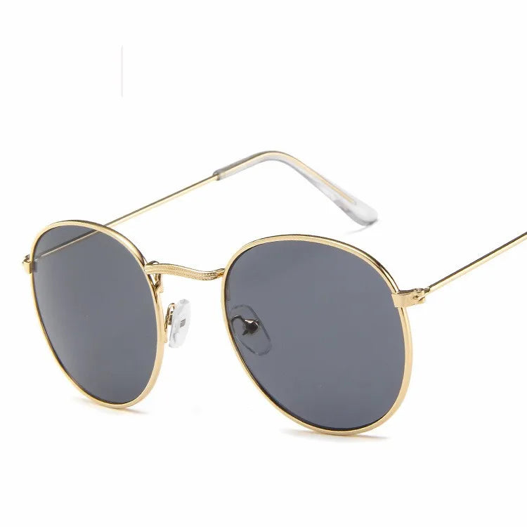 MYT_0306 Sunglasses Women 2020 Classic Vintage Oval Sun Glasses Eyewear Round Mirror Small Metal Frame Oculos De Sol Gafas UV400