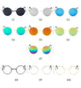 HOOLDW Vintage Small Round Kids Sunglasses Metal Frame Children Sun Glasses Boys Girls Baby UV400 Goggles Glasses Oculos De Sol