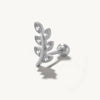 CANNER Small Exquisite 925 Sterling Silver Ear Stud Piercing Earrings for Women Charming Moon Eye Crown Ear Jewelry Girl's Gifts