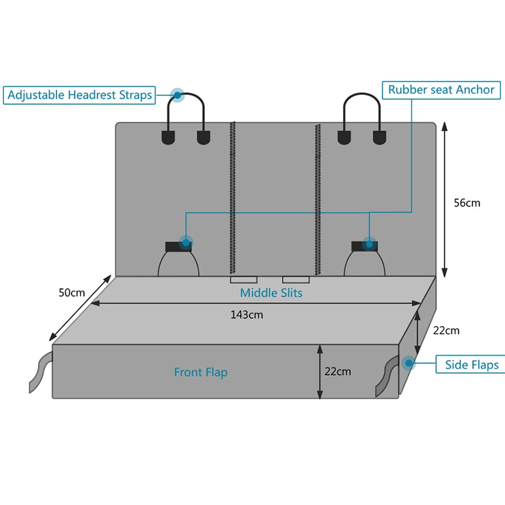 Dog Car Seat Cover Waterproof Pet Carrier Backseat Cushion Mat For Dogs Travel Matress