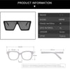 Oversized Square Sunglasses Baby Boys Girls Festival Punk Sun Glasses Fashion Eyeglasses Shades UV400 Oculos Sol