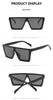 Oversized Square Sunglasses Baby Boys Girls Festival Punk Sun Glasses Fashion Eyeglasses Shades UV400 Oculos Sol