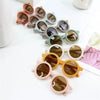 Children's Sunglasses Infant's Retro Solid Color Ultraviolet-proof Round Convenience Glasses Eyeglass For Kids Wholesale