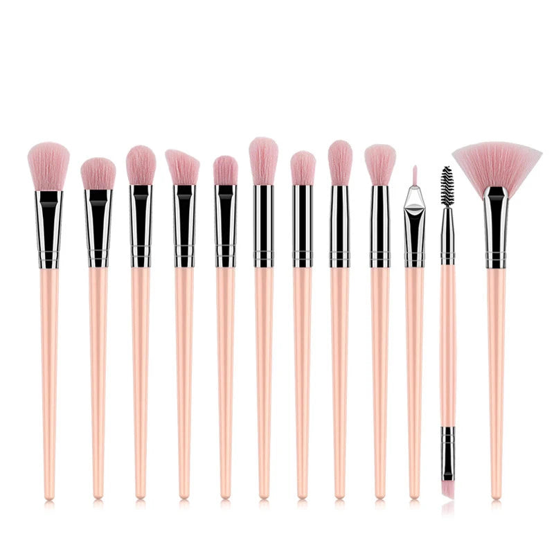 5/10/12PCS Mini Makeup Brushes Pro Brush Set Powder EyeShadow Blending Eyeliner Eyelash Eyebrow Make up Beauty Cosmestic Brushes