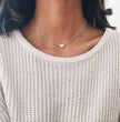 Double Layer Heart Pendant Chain Necklace Women Gold Color Choker Statement Necklaces Multilayer Bohemia Jewlery Gifts