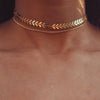 Double Layer Heart Pendant Chain Necklace Women Gold Color Choker Statement Necklaces Multilayer Bohemia Jewlery Gifts