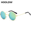 HOOLDW Vintage Small Round Kids Sunglasses Metal Frame Children Sun Glasses Boys Girls Baby UV400 Goggles Glasses Oculos De Sol