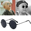 HOOLDW Vintage Small Round Kids Sunglasses Metal Frame Children Sun Glasses Boys Girls Baby UV400 Goggles Glasses Oculos De Sol