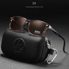 KDEAM All Matching Square Polarized Sunglasses For Men Women TR90 Material Frame Spring Hinges KD398