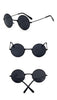 HOOLDW Vintage Small Round Kids Sunglasses Metal Frame Children Sun Glasses Boys Girls Baby UV400 Goggles Glasses Oculos De Sol