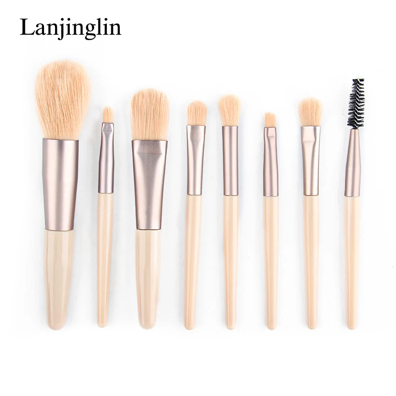 5/10/12PCS Mini Makeup Brushes Pro Brush Set Powder EyeShadow Blending Eyeliner Eyelash Eyebrow Make up Beauty Cosmestic Brushes