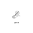 ROXI Creative Threaded Labret Stud Earrings for Women 925 Sterling Silver Piercing Earrings Jewelry Ins Pendientes Plata 925