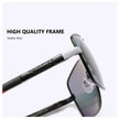 AOWEAR Men's Polarized Mirrored Sunglasses for Men Women Luxury Quality Retro Rectangle UV400 Driving Sun Glasses gafas de sol