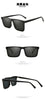 Men's Business Driving Square Acetate Windproof Shades Sunglasses Retro Sunglasses Outdoor Men's Sunglasses