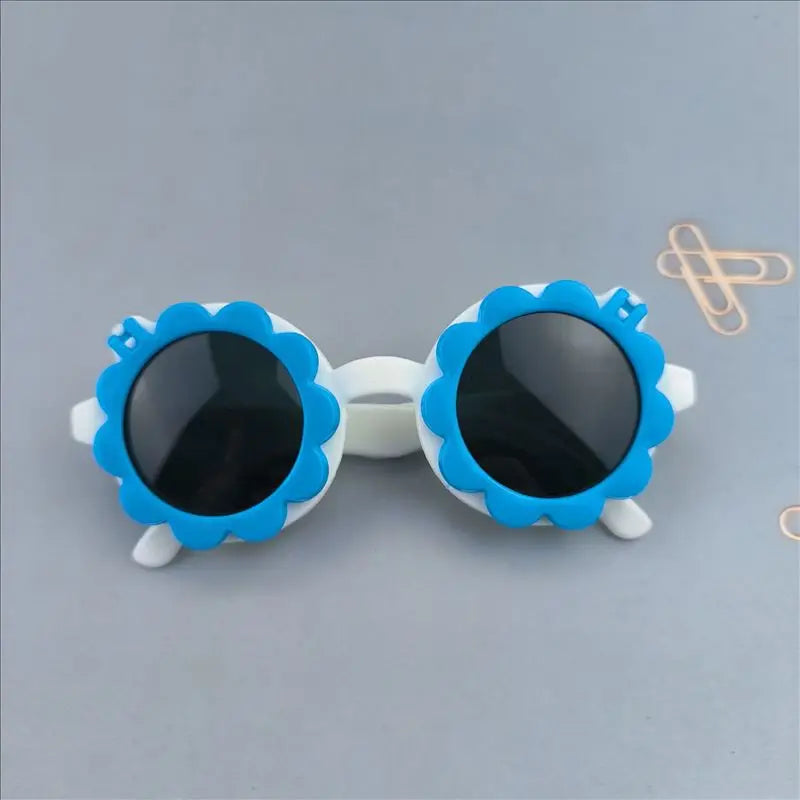 Children's Sunglasses Infant's Retro Solid Color Ultraviolet-proof Round Convenience Glasses Eyeglass For Kids Wholesale