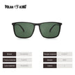 POLARKING Brand Metal Designer Polarized Sunglasses For Driving Men Oculos Square Sun Glasses For Men's Fashion Travel Eyewear