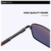 AOWEAR Men's Polarized Mirrored Sunglasses for Men Women Luxury Quality Retro Rectangle UV400 Driving Sun Glasses gafas de sol