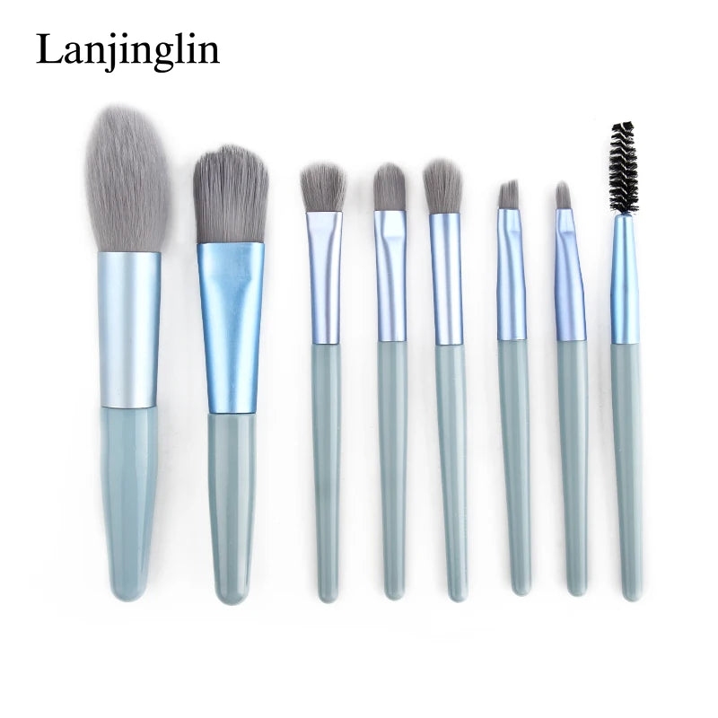 5/10/12PCS Mini Makeup Brushes Pro Brush Set Powder EyeShadow Blending Eyeliner Eyelash Eyebrow Make up Beauty Cosmestic Brushes