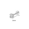 ROXI Creative Threaded Labret Stud Earrings for Women 925 Sterling Silver Piercing Earrings Jewelry Ins Pendientes Plata 925