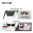 POLARKING Brand Metal Designer Polarized Sunglasses For Driving Men Oculos Square Sun Glasses For Men's Fashion Travel Eyewear